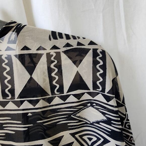 Angie kimono duster aztec western fringe multi S boho beach coverup  festival - Picture 11 of 11